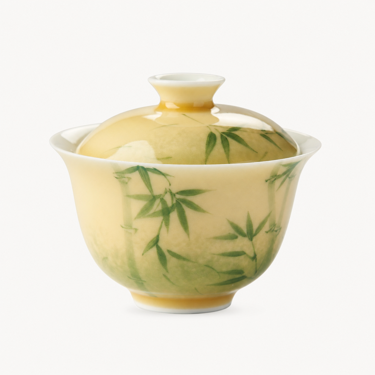 Bamboo Hand-painted Gaiwan - Summit Breeze Tea