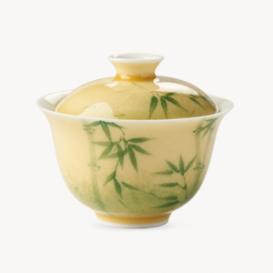 Bamboo Hand-painted Gaiwan - Summit Breeze Tea