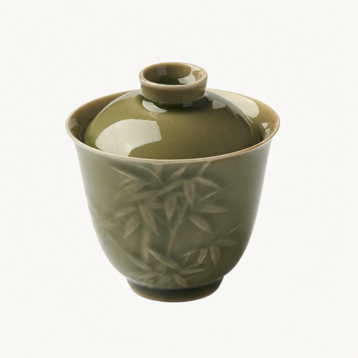 Bamboo Faux Relief Gaiwan - Summit Breeze Tea