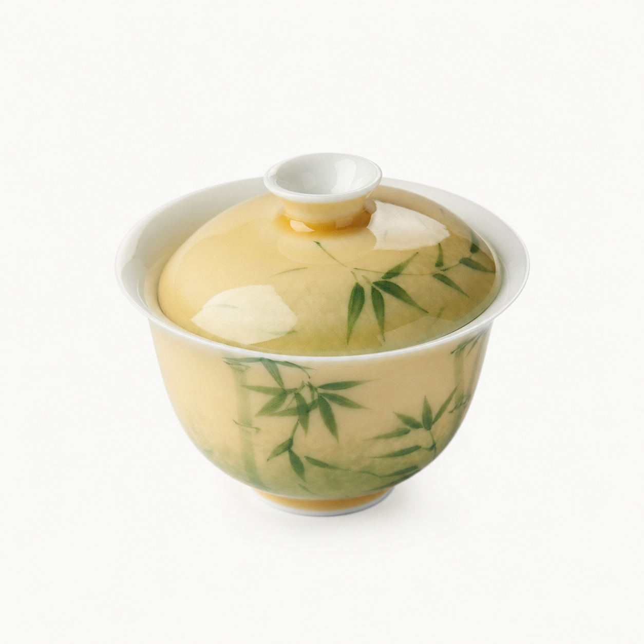 Bamboo Hand-painted Gaiwan - Summit Breeze Tea
