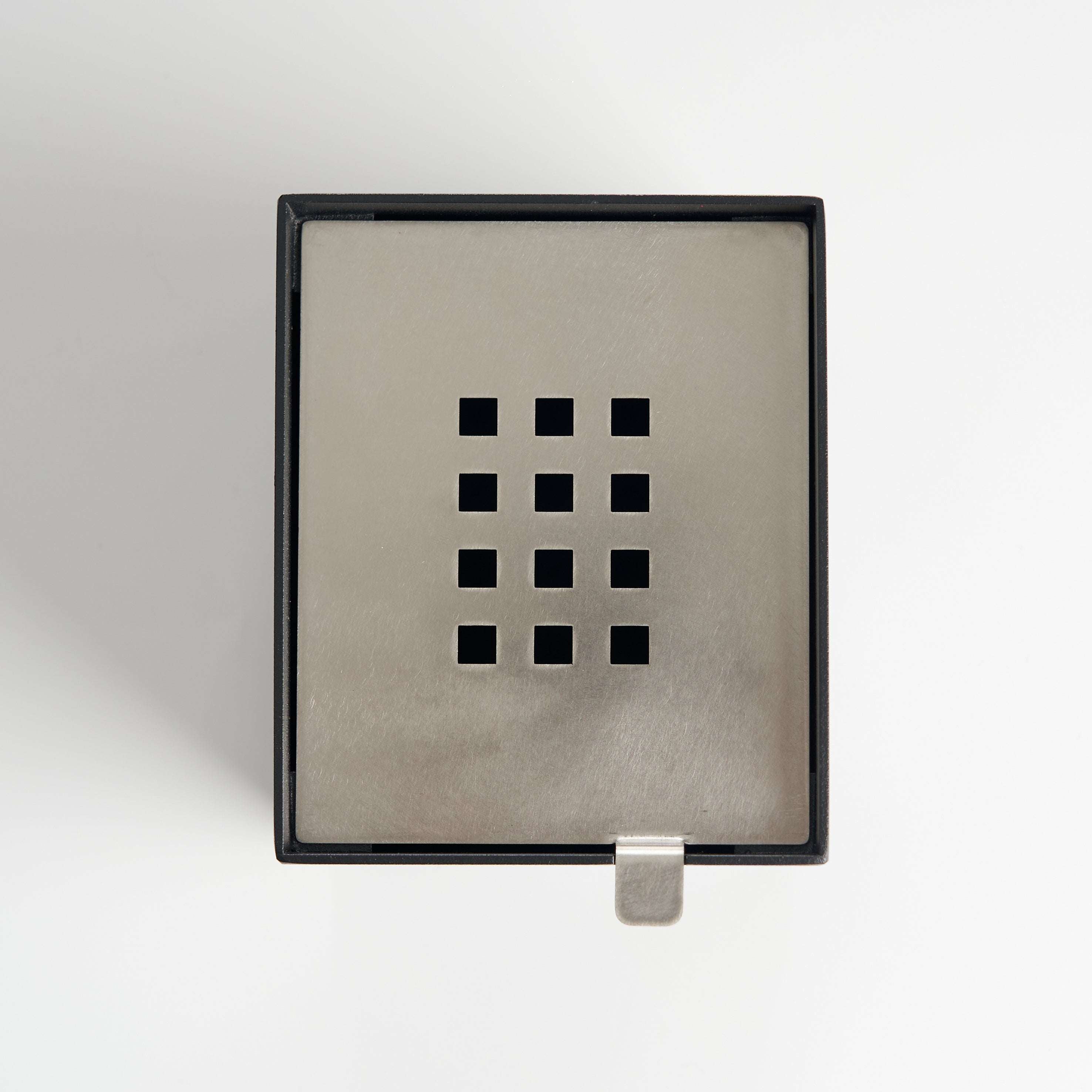 Square iron tea waste bowl top