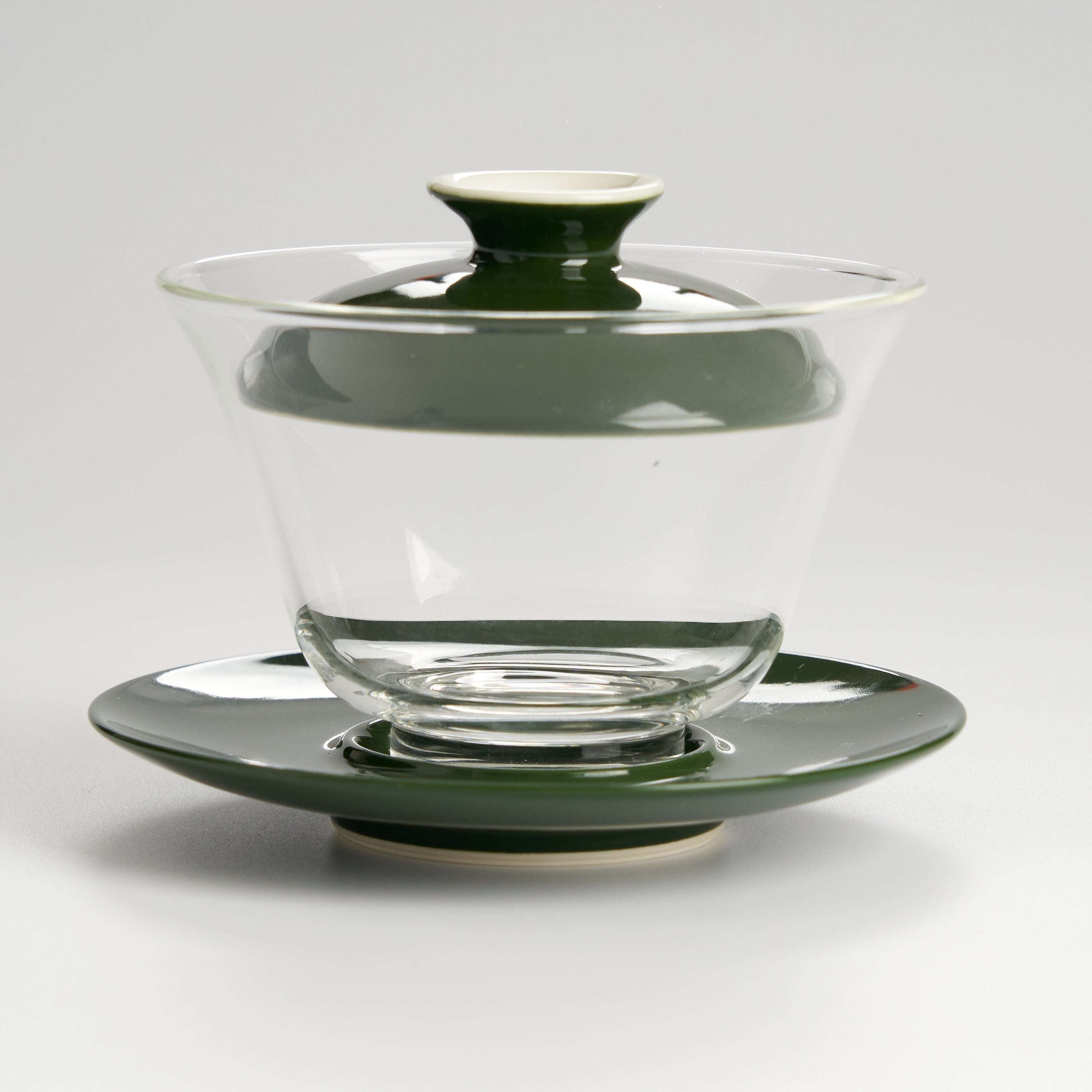 Green Ceramic Glass Gaiwan