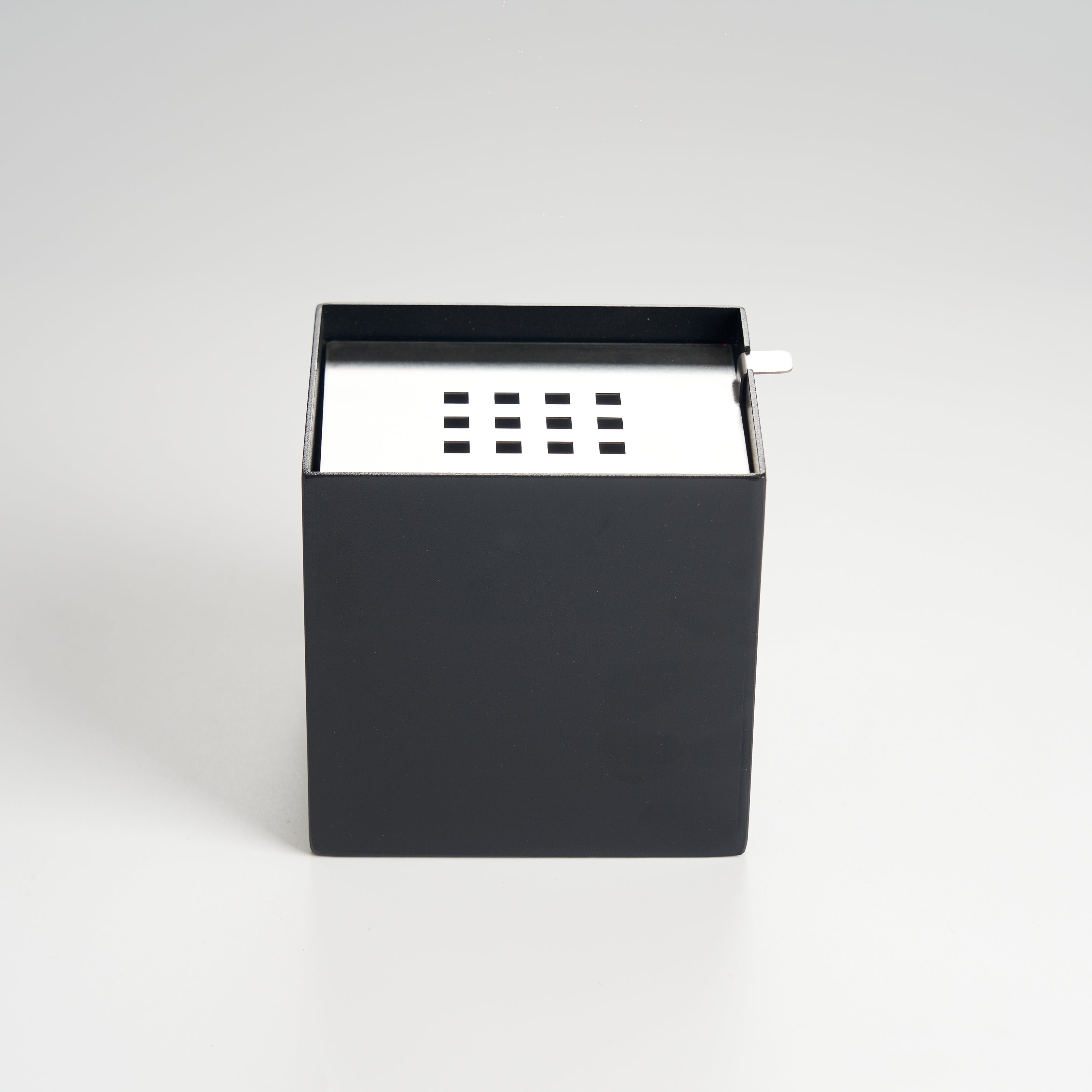 Modern iron tea waste bowl front