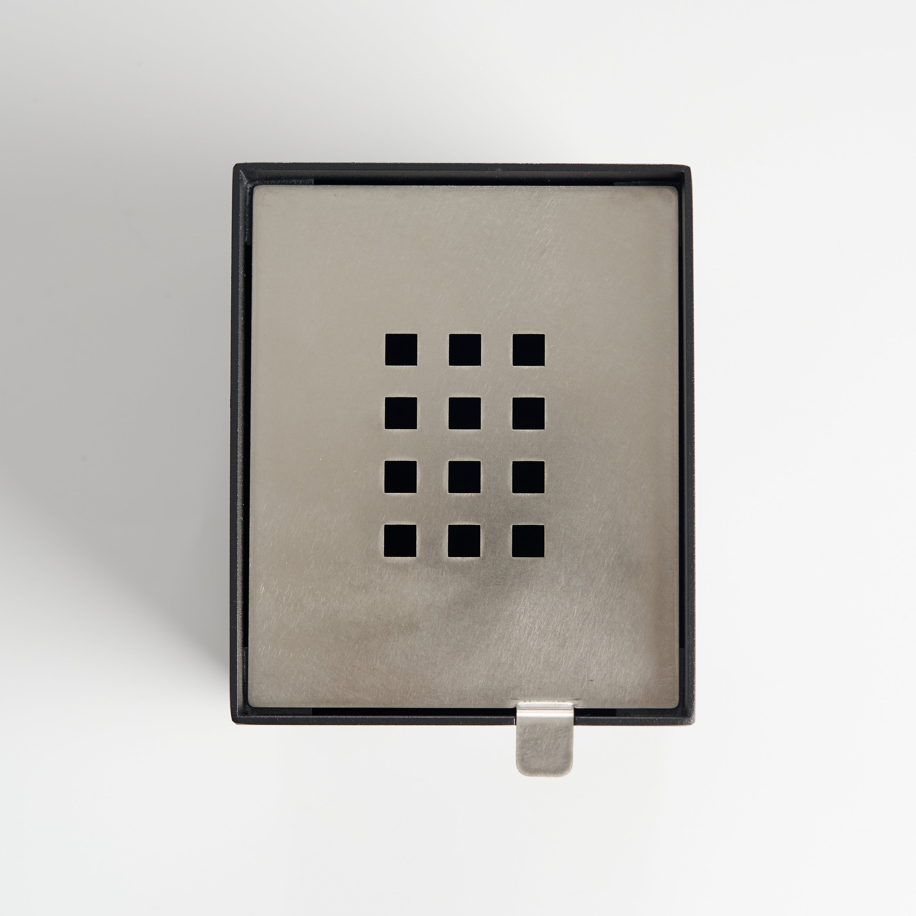 Square iron tea waste bowl top