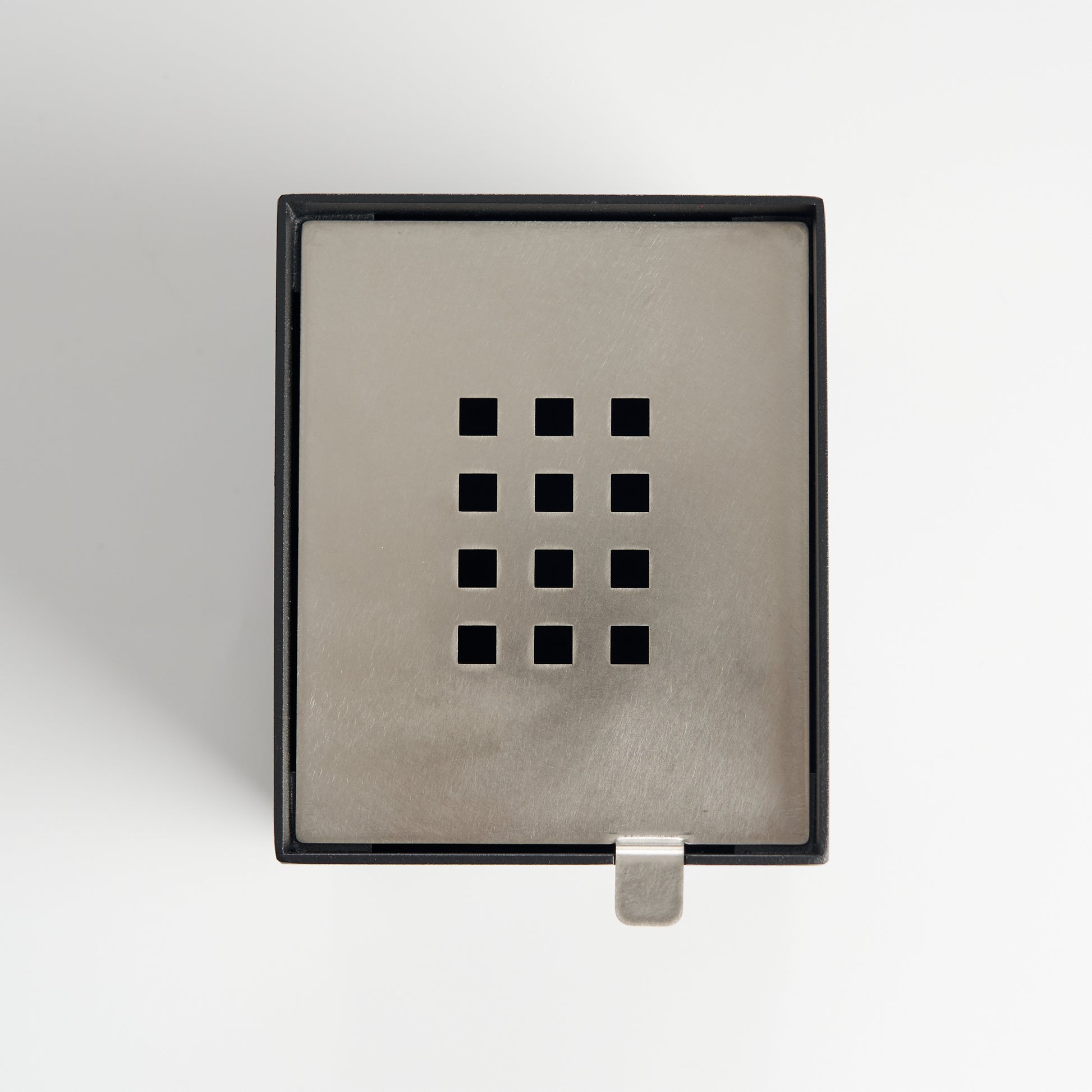 Square iron tea waste bowl top