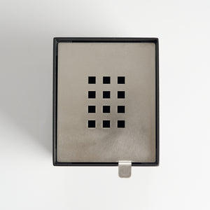 Square iron tea waste bowl top