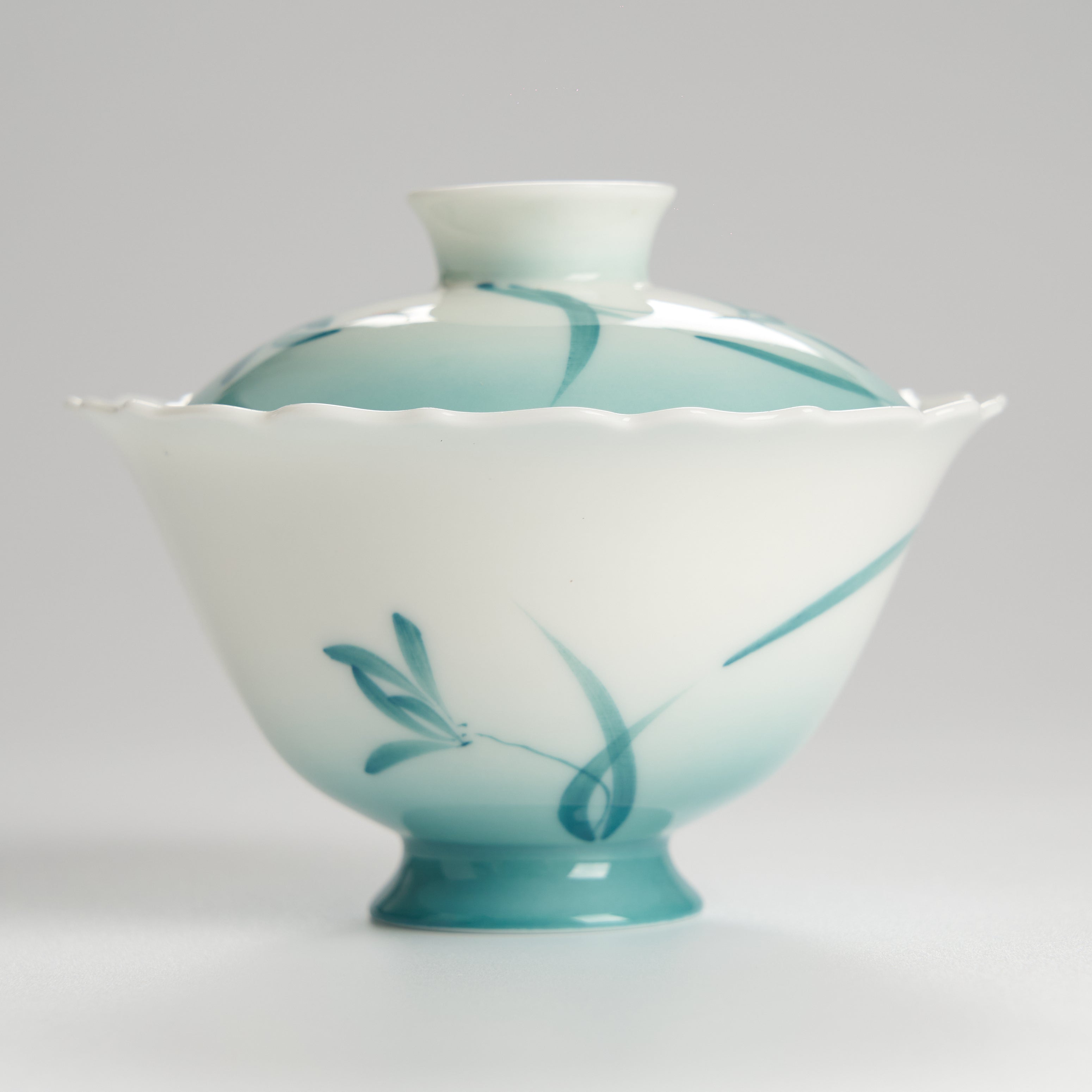 Hand painted floral gaiwan