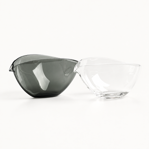 Boat-Shaped Glass Fair Cup — both colors