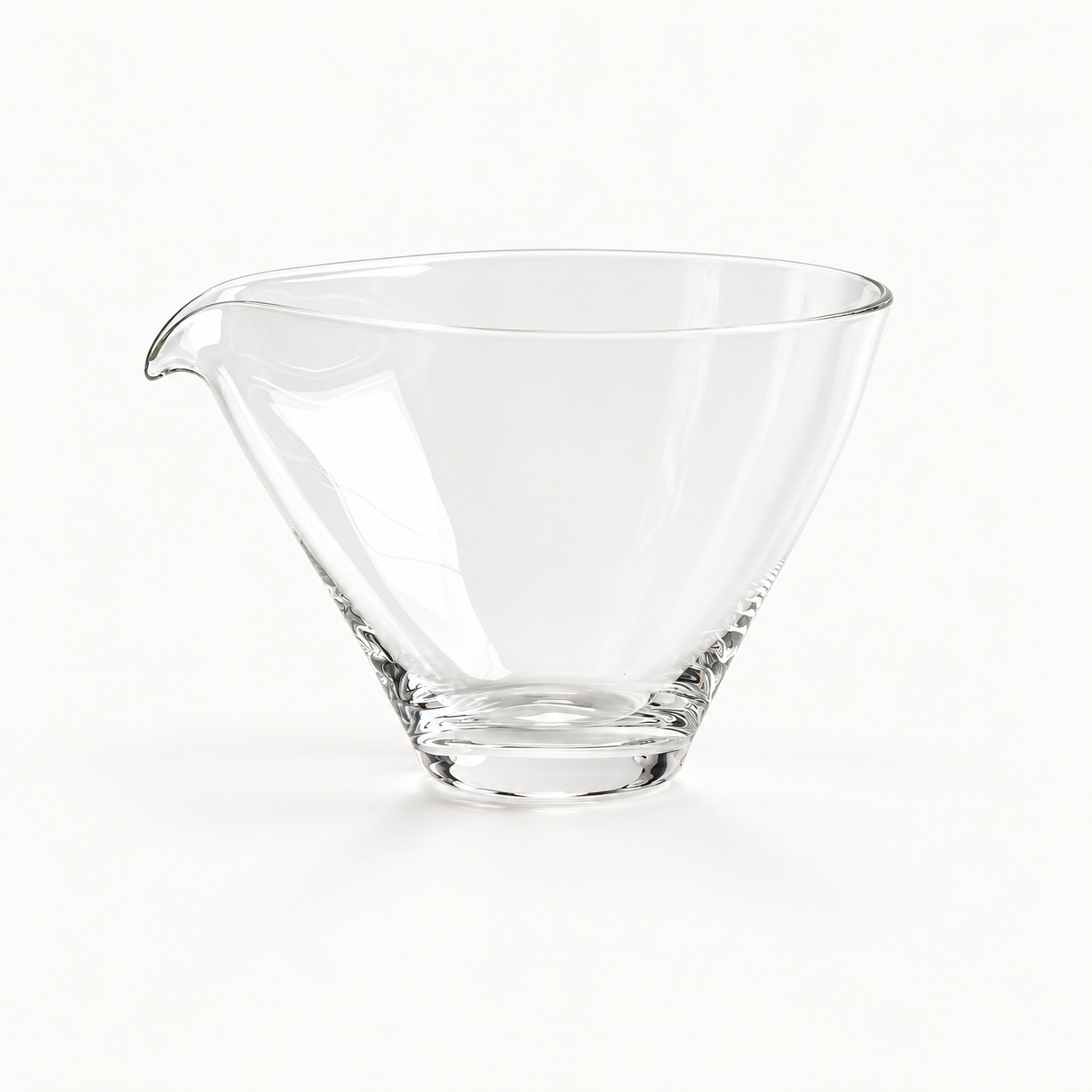 Small Douli-Style Glass Fair Cup — front view