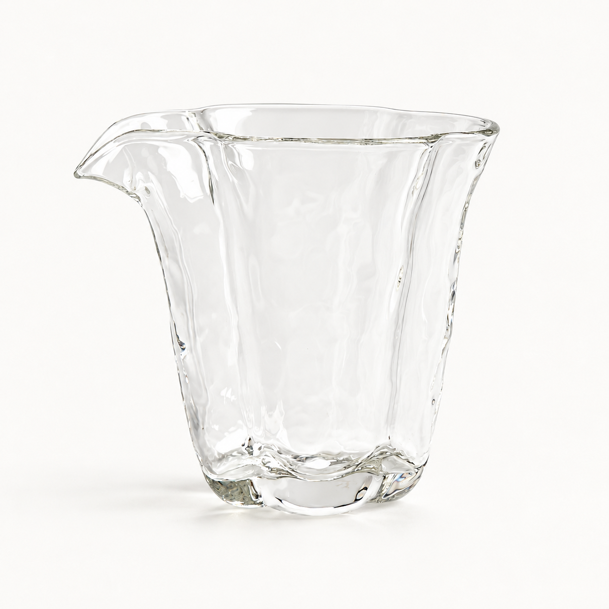 Hammered Begonia Glass Fair Cup — front view