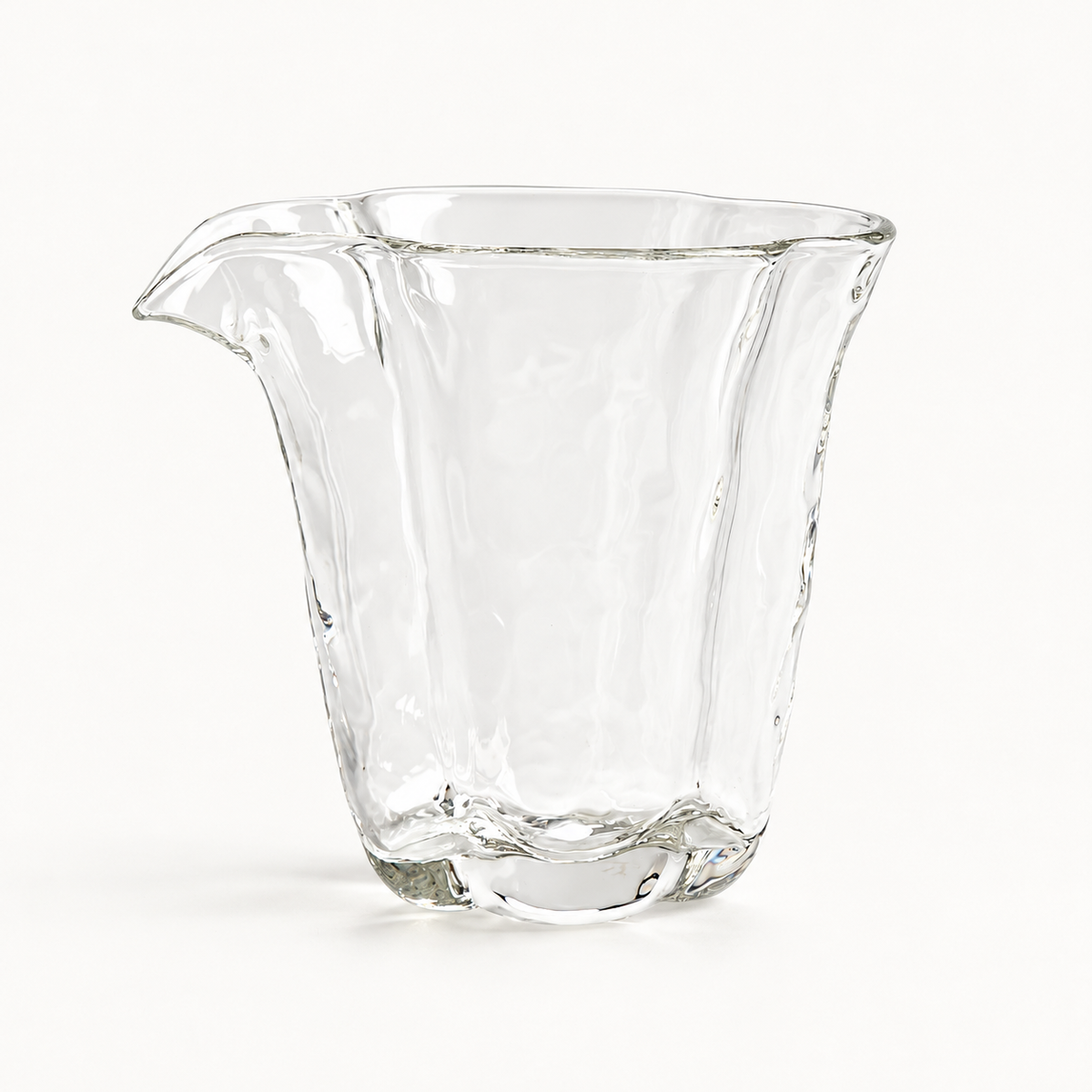 Hammered Begonia Glass Fair Cup — front view