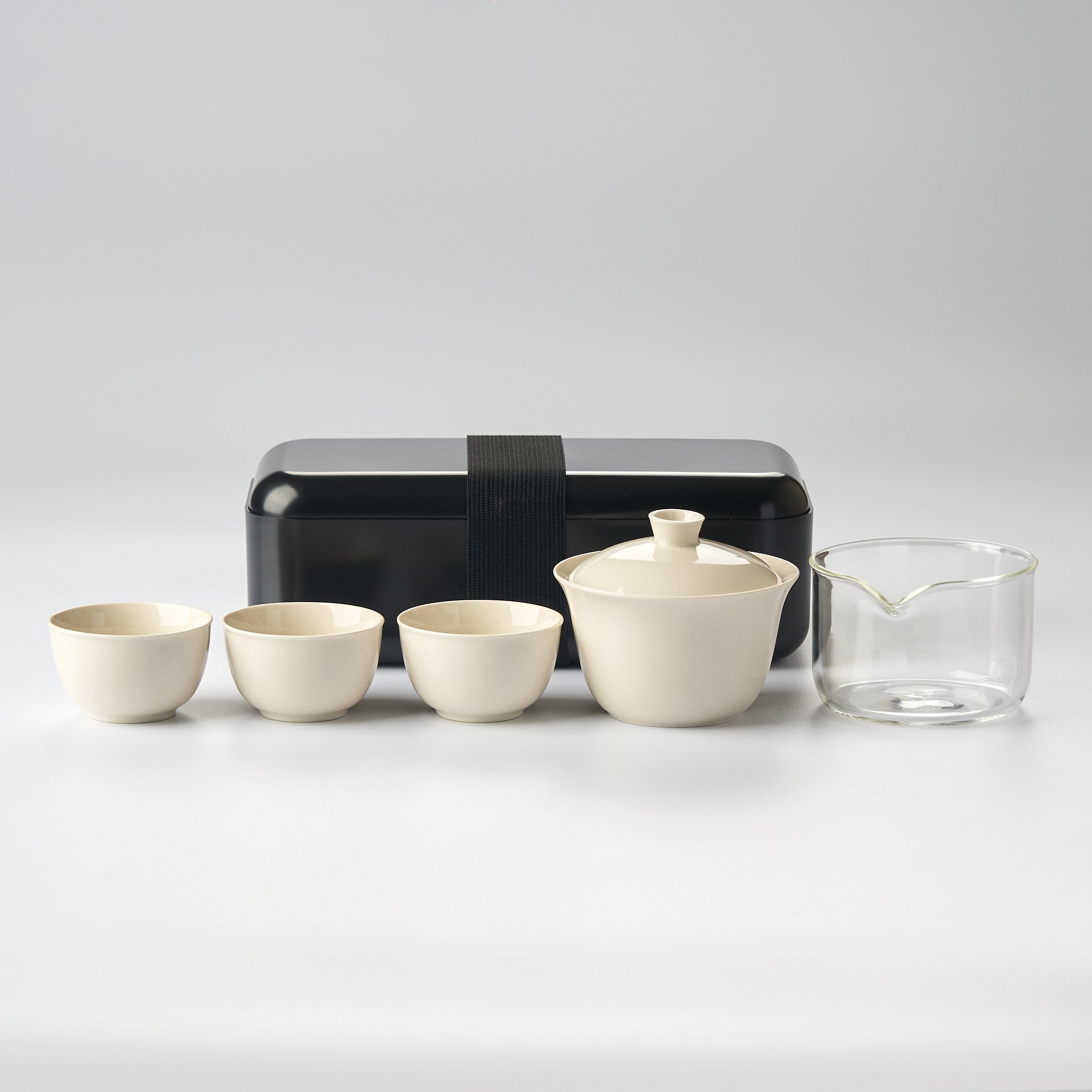 Beige Travel Gongfu Tea Set - Summit Breeze Tea