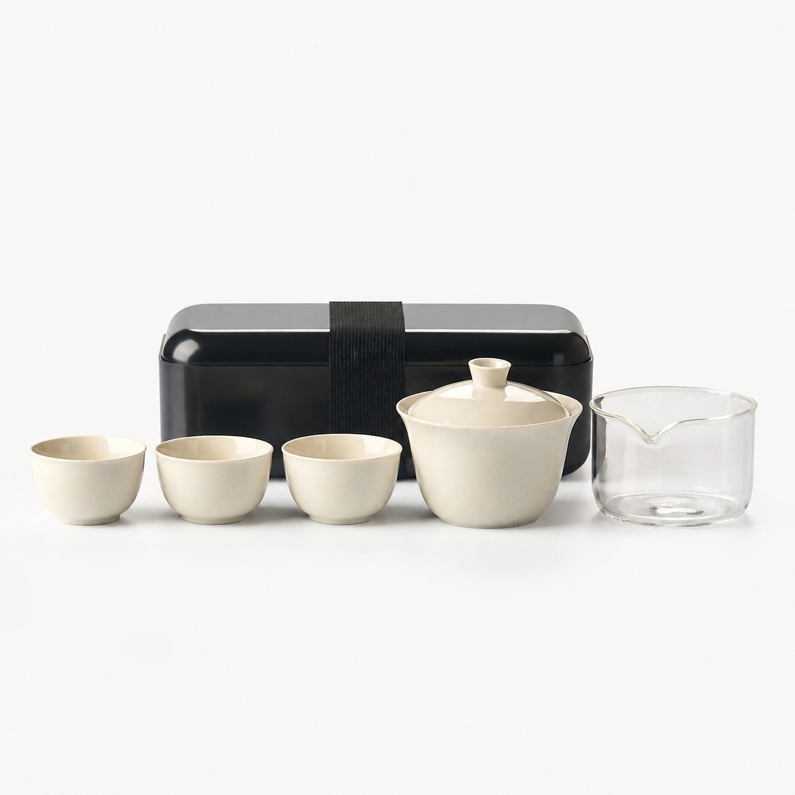 Beige Travel Gongfu Tea Set - Summit Breeze Tea
