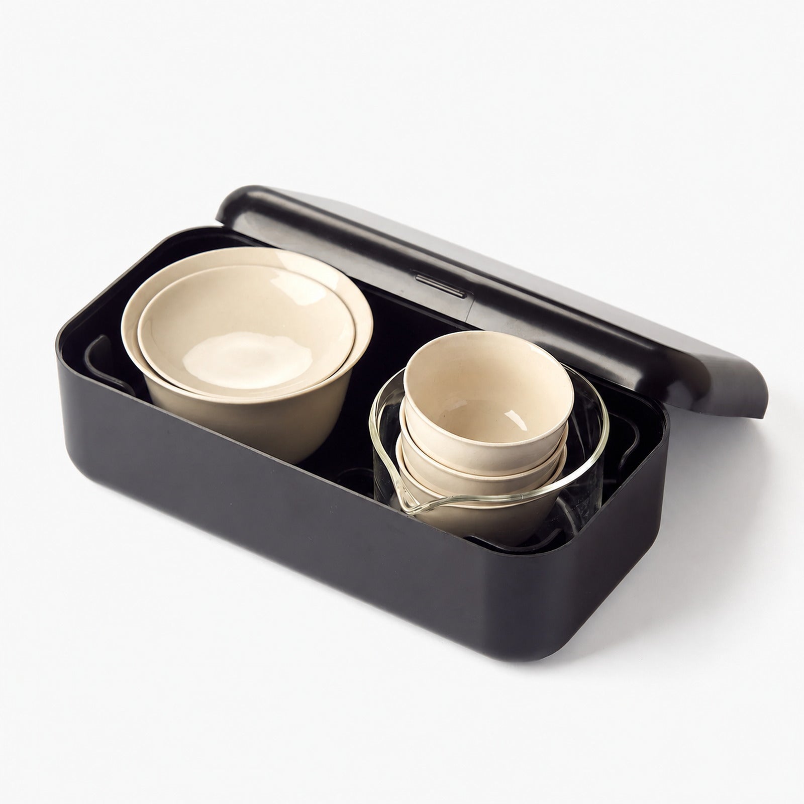 Beige Travel Gongfu Tea Set - Summit Breeze Tea