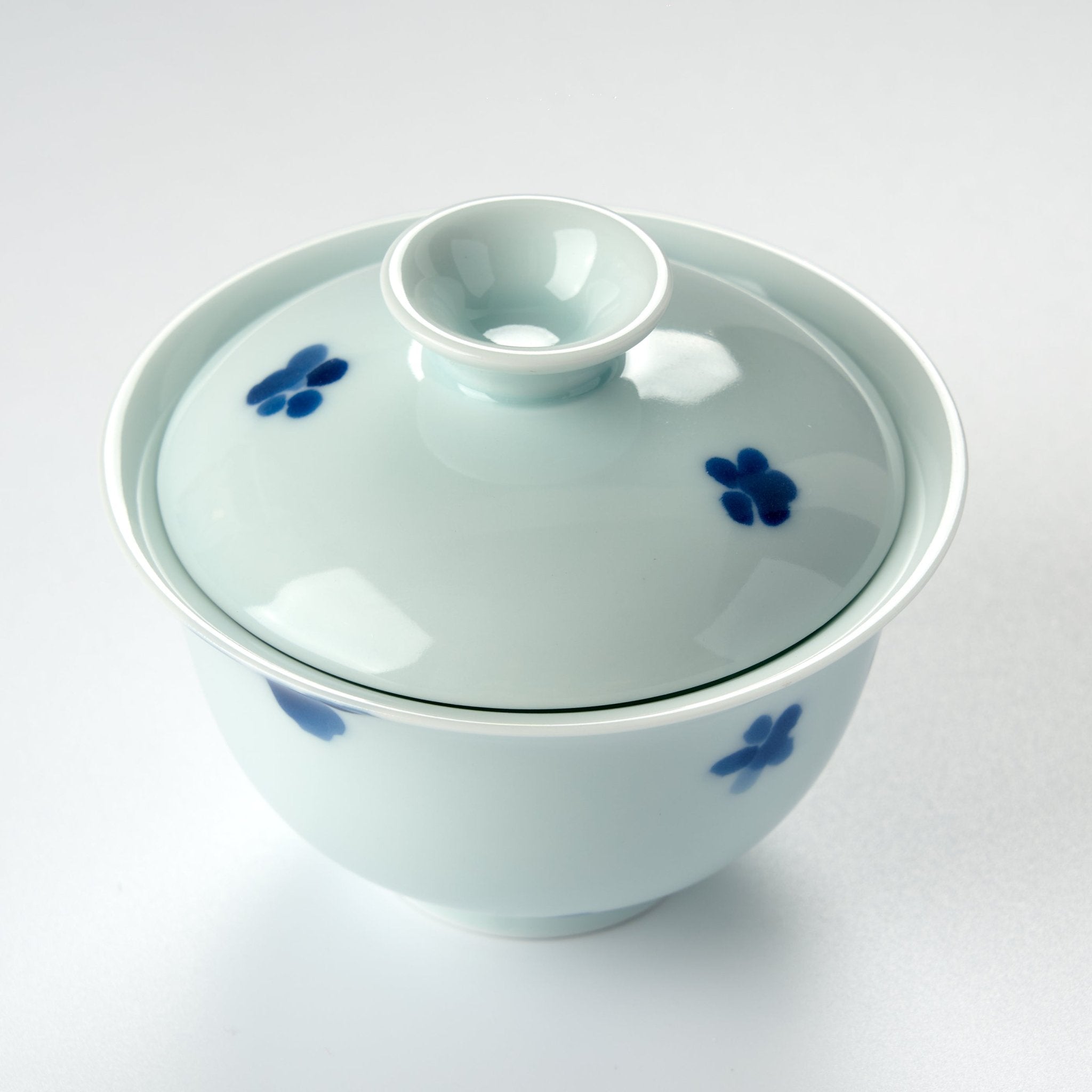 Blue Hand - Painted Petal Gongfu Gaiwan - Summit Breeze Tea