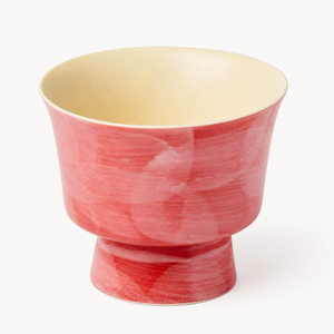 Blush Red High-Foot Tea Cup - Summit Breeze Tea