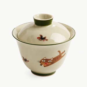 Cat Chasing Bird Gaiwan - Summit Breeze Tea