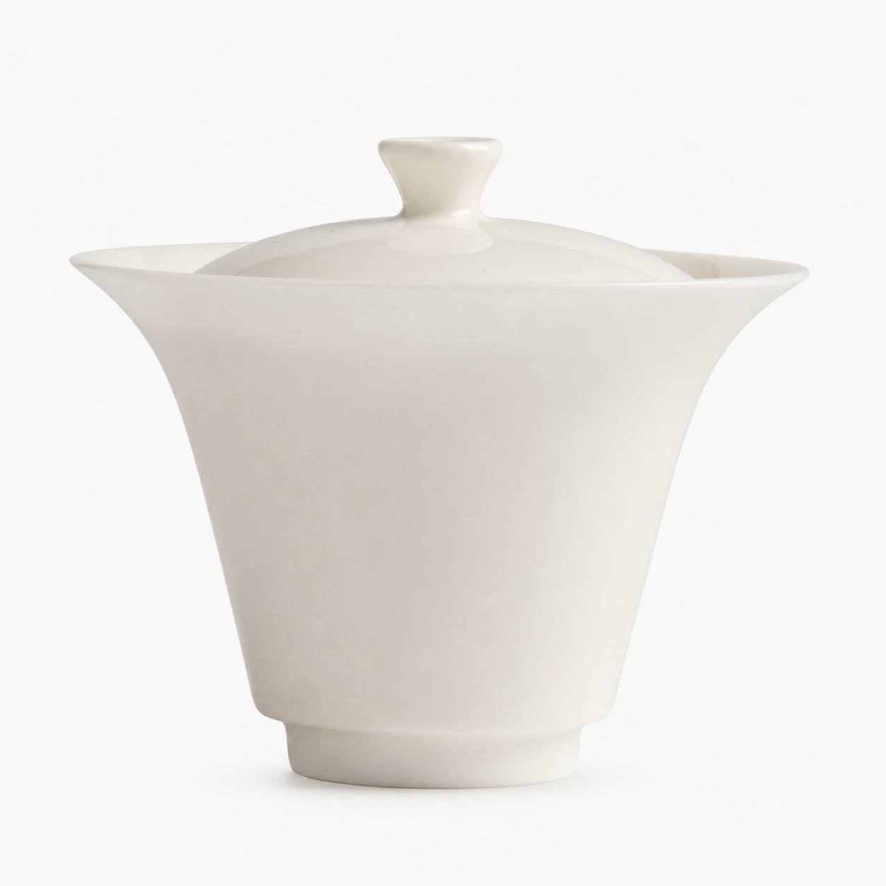 Classic Soft White Gaiwan - Summit Breeze Tea