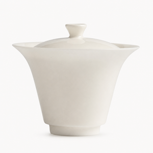 Classic Soft White Gaiwan - Summit Breeze Tea