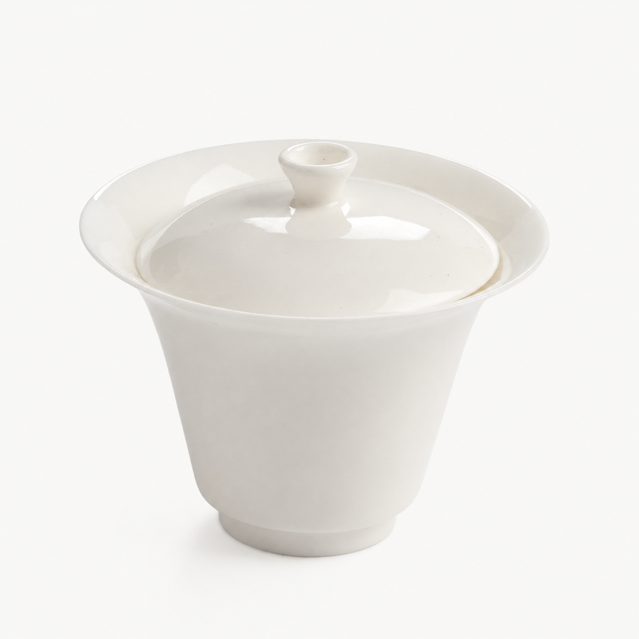 Classic Soft White Gaiwan - Summit Breeze Tea
