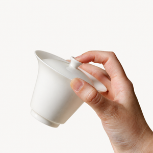 Classic Soft White Gaiwan - Summit Breeze Tea