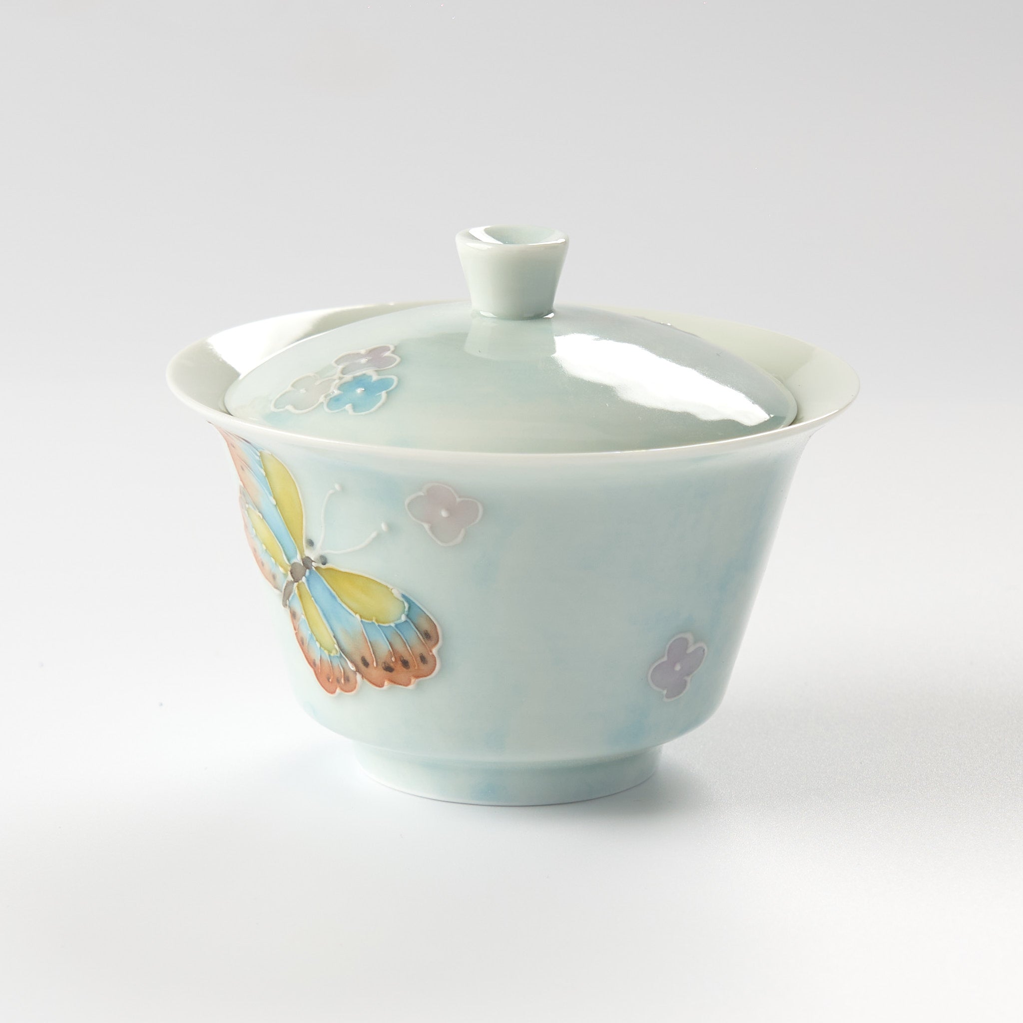 Colorful Butterfly Gaiwan - Summit Breeze Tea