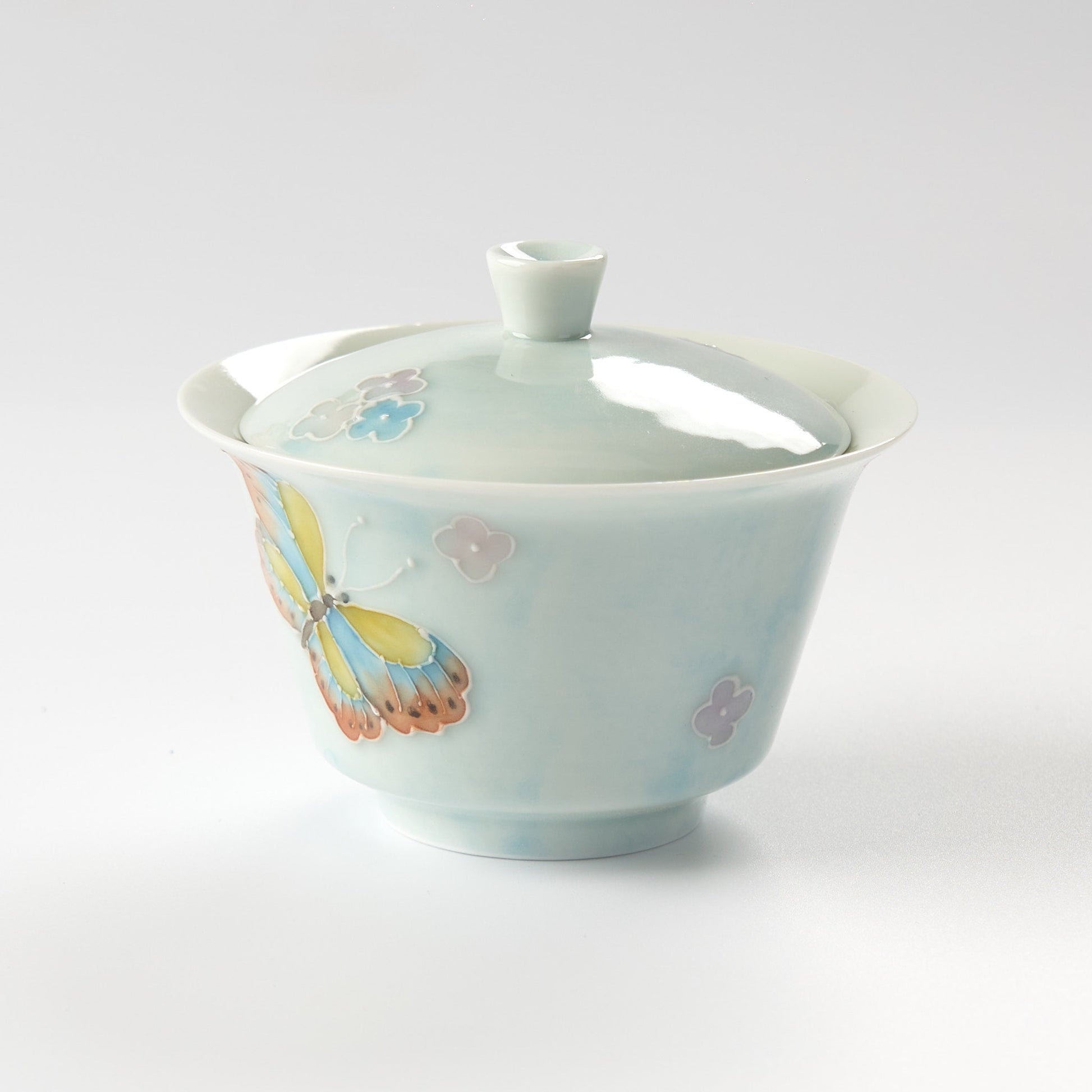 Colorful Butterfly Gaiwan - Summit Breeze Tea