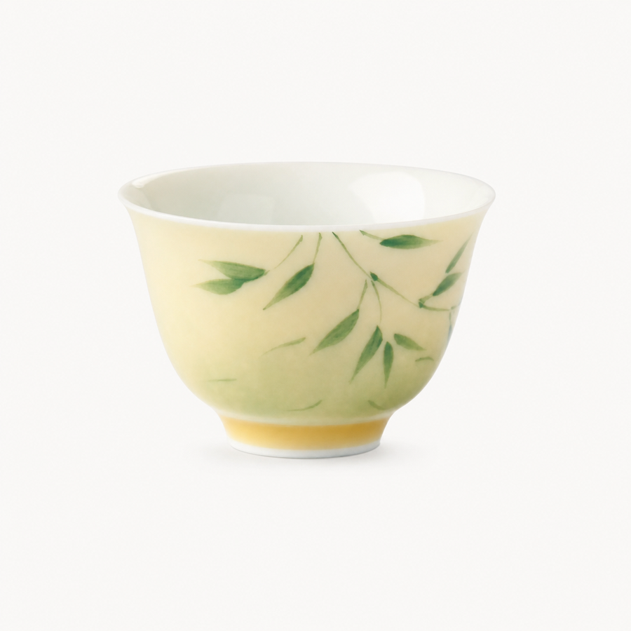 Creamy Yellow Tea Cups - Summit Breeze Tea