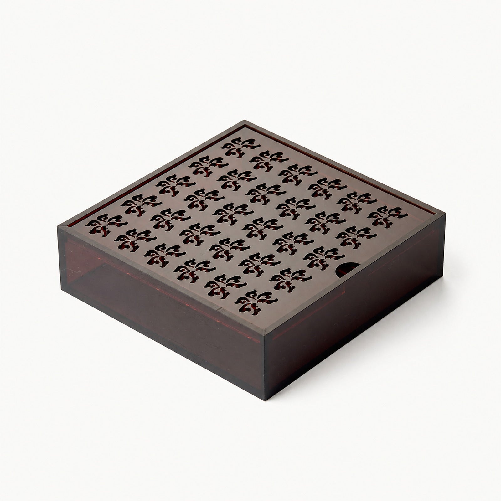 Dark Red Acrylic Tea Tray - Summit Breeze Tea