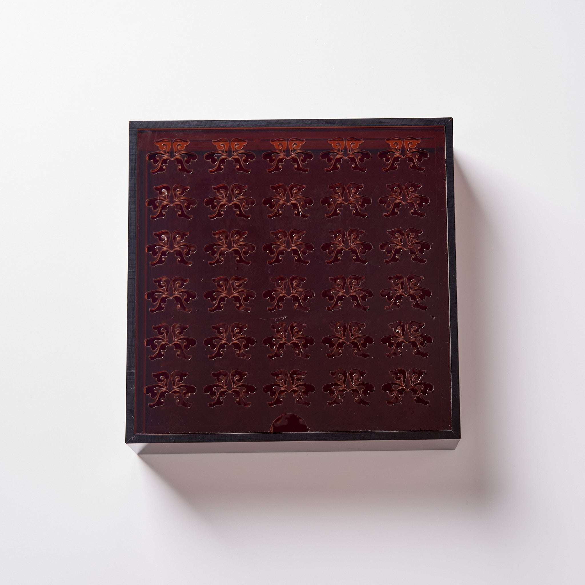 Dark Red Acrylic Tea Tray - Summit Breeze Tea