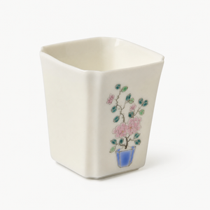 Floral Angular Tasting Tea Cup - Summit Breeze Tea