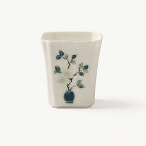 Floral Angular Tasting Tea Cup - Summit Breeze Tea