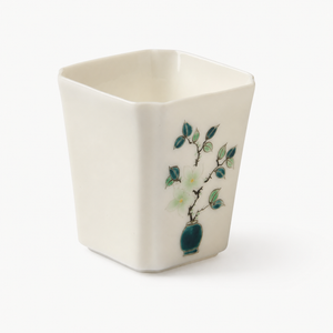 Floral Angular Tasting Tea Cup - Summit Breeze Tea