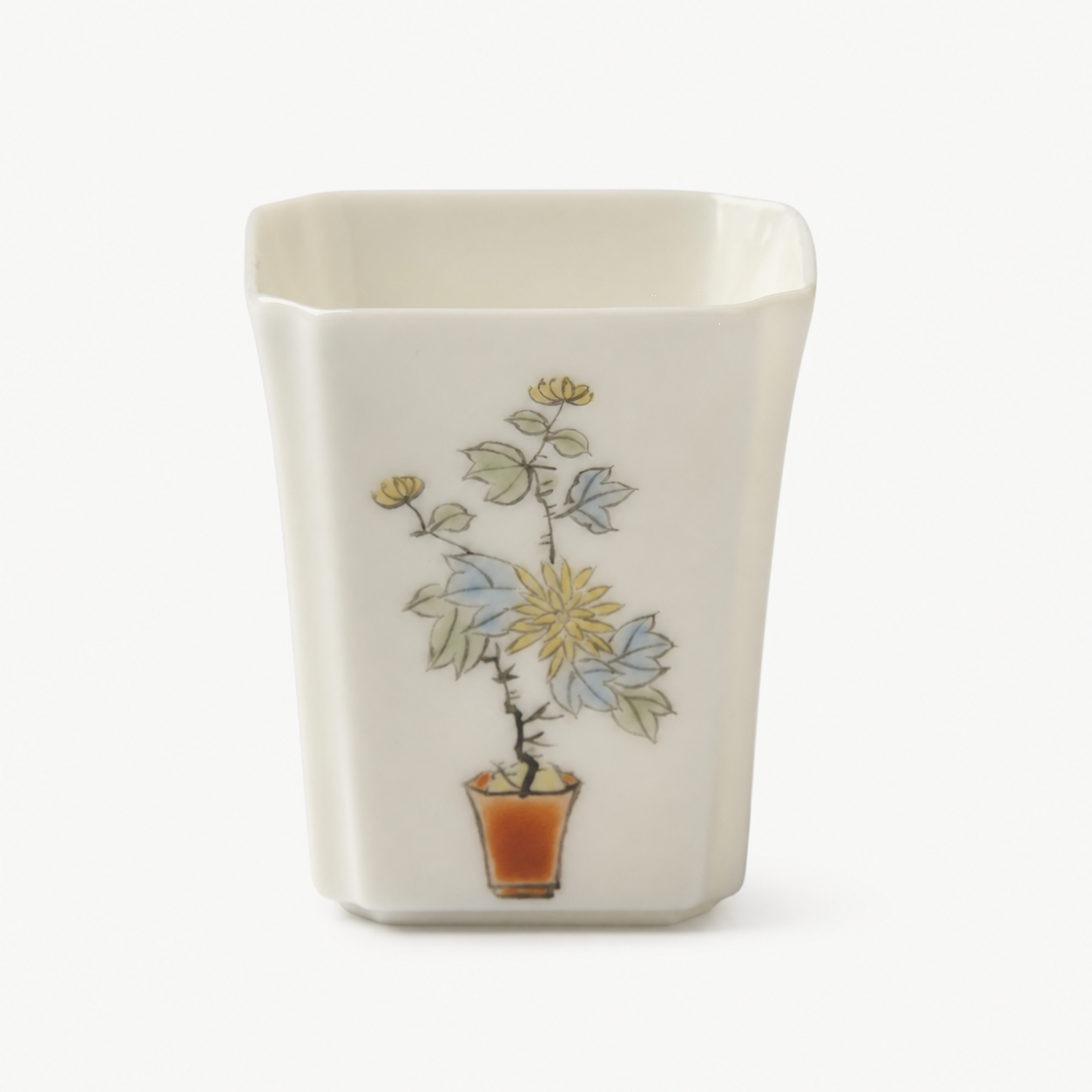 Floral Angular Tasting Tea Cup - Summit Breeze Tea