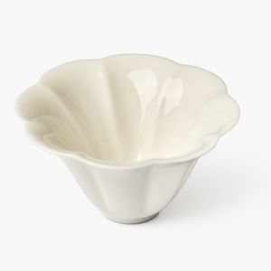 Flower Petal White Porcelain Tea Cup - Summit Breeze Tea