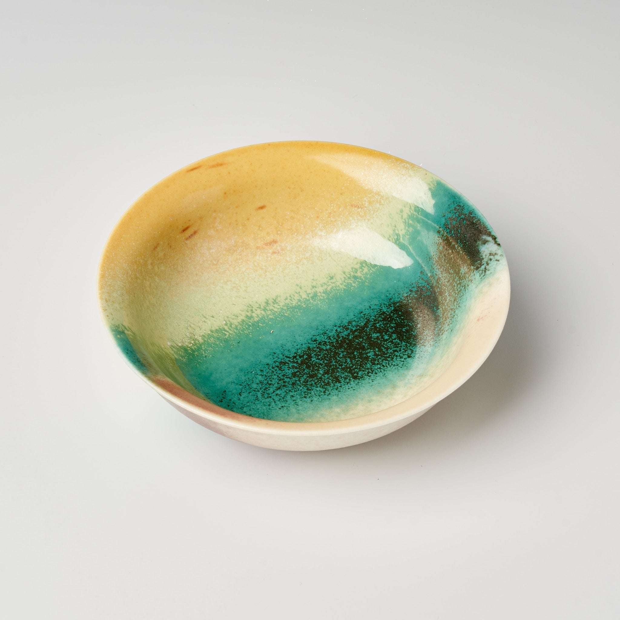 Gradient Glaze Ceramic Tea Boat - Summit Breeze Tea