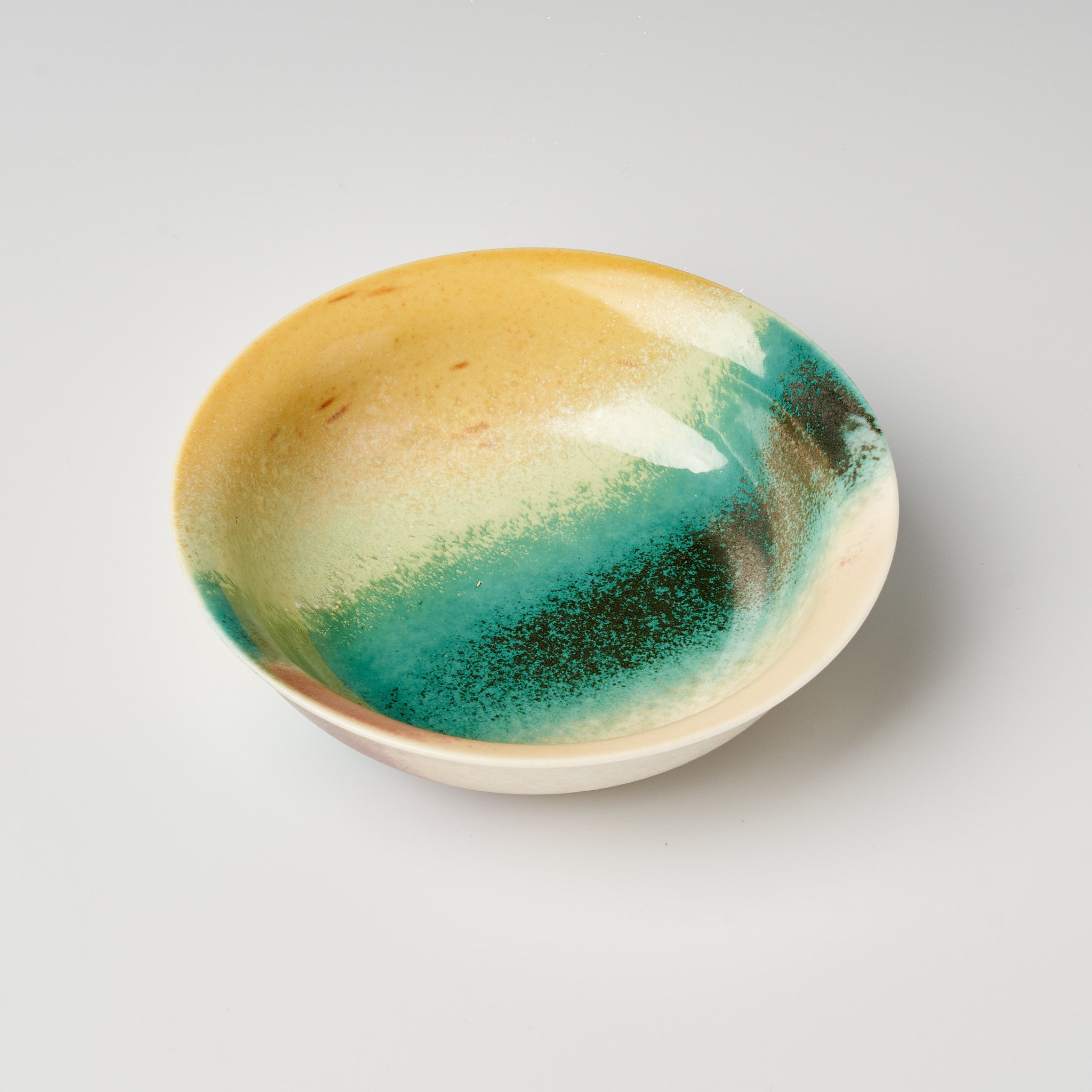 Gradient Glaze Ceramic Tea Boat - Summit Breeze Tea