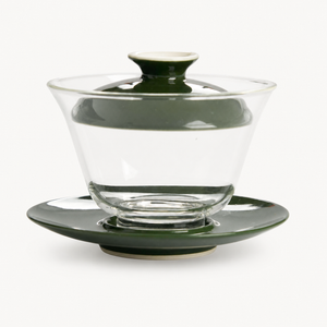 Green Ceramic Glass Gaiwan - Summit Breeze Tea