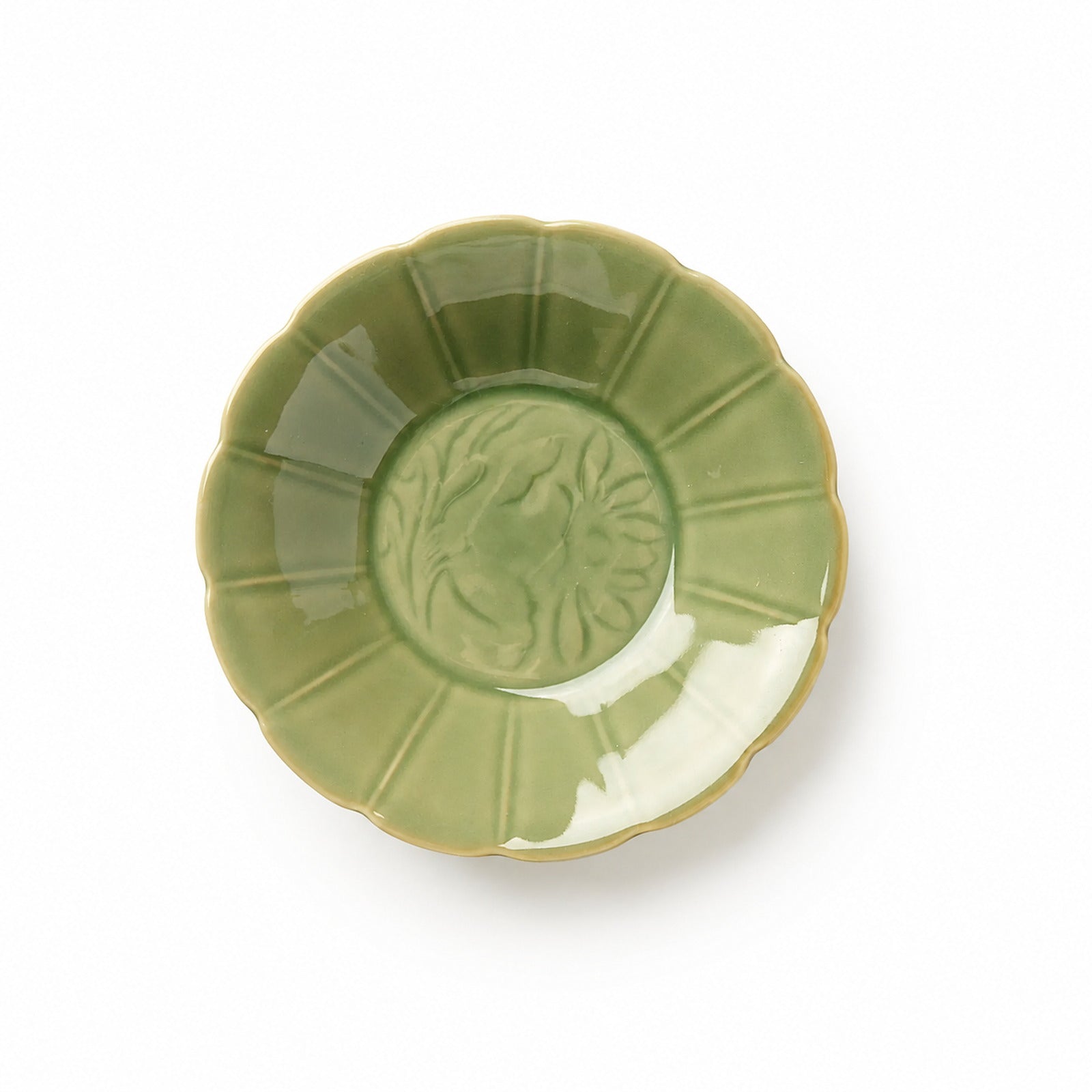 Green Ceramic Tea Boat - Summit Breeze Tea