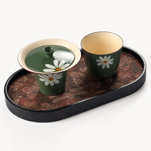 Green Daisy Gongfu Tea Set - Summit Breeze Tea
