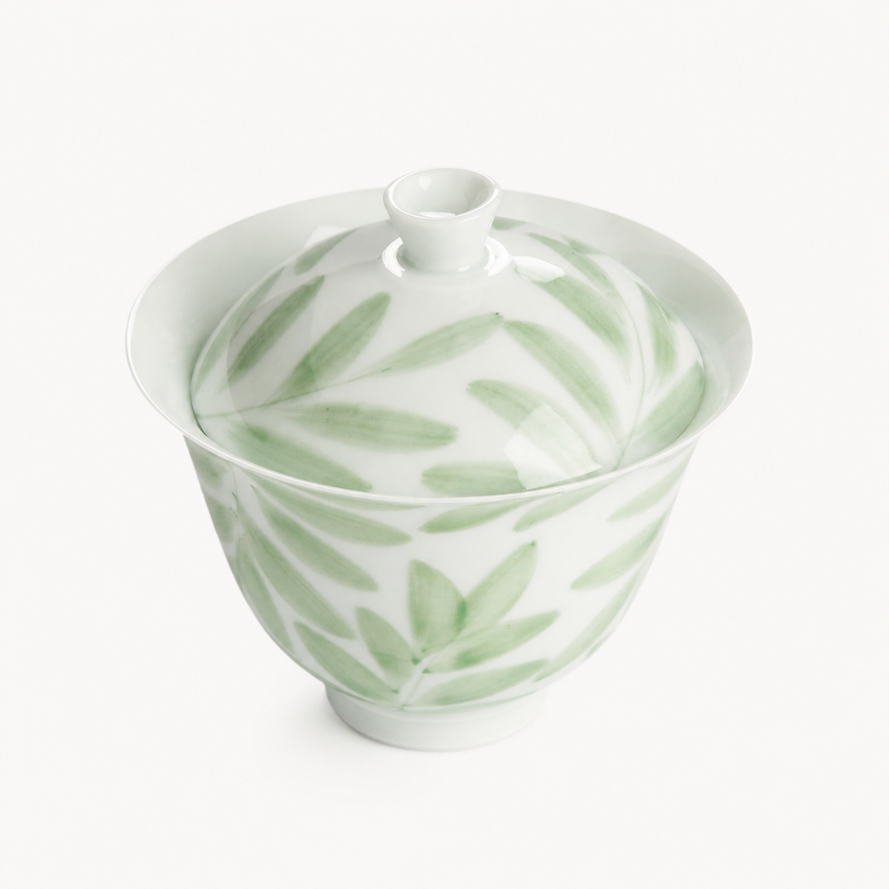 Green Willow Porcelain Gaiwan - Summit Breeze Tea