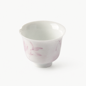 Hand-Painted Pink Orchid Gongfu Teacup - Summit Breeze Tea