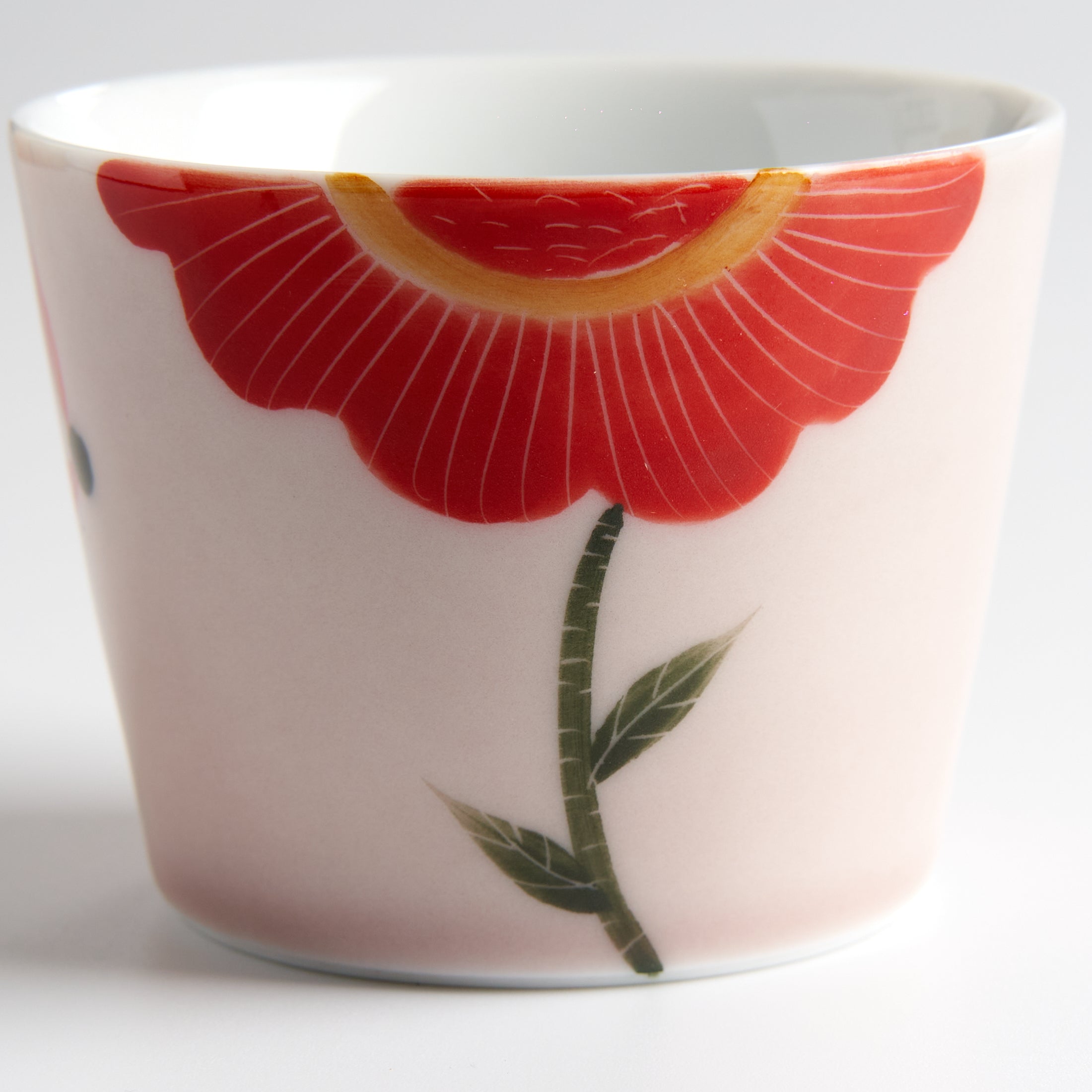 Hand-Painted Sunflower Master Cup — front detail