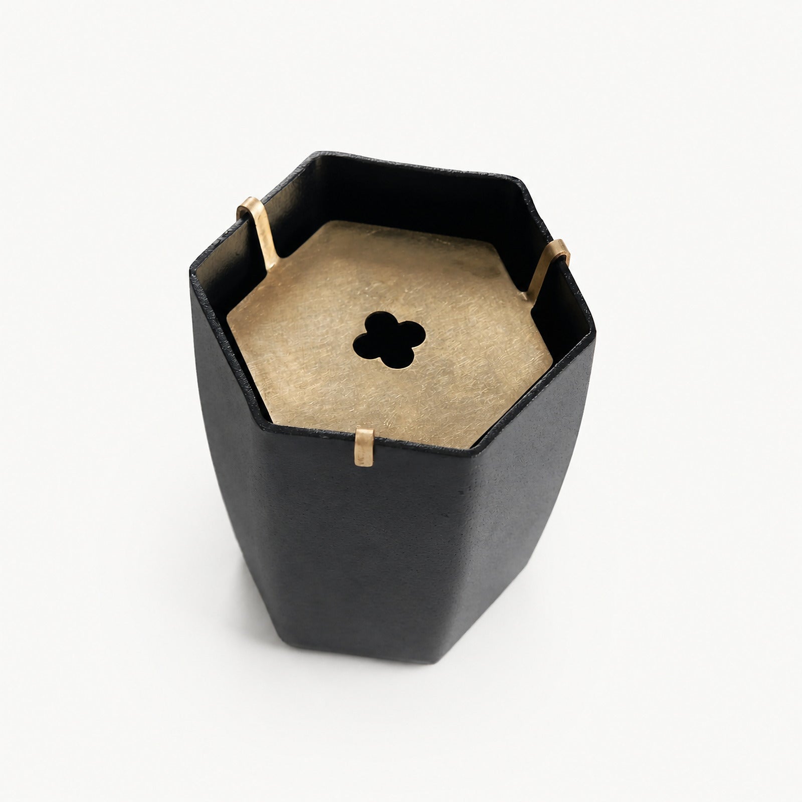 Hexagonal Iron Tea Waste Bowl - Summit Breeze Tea
