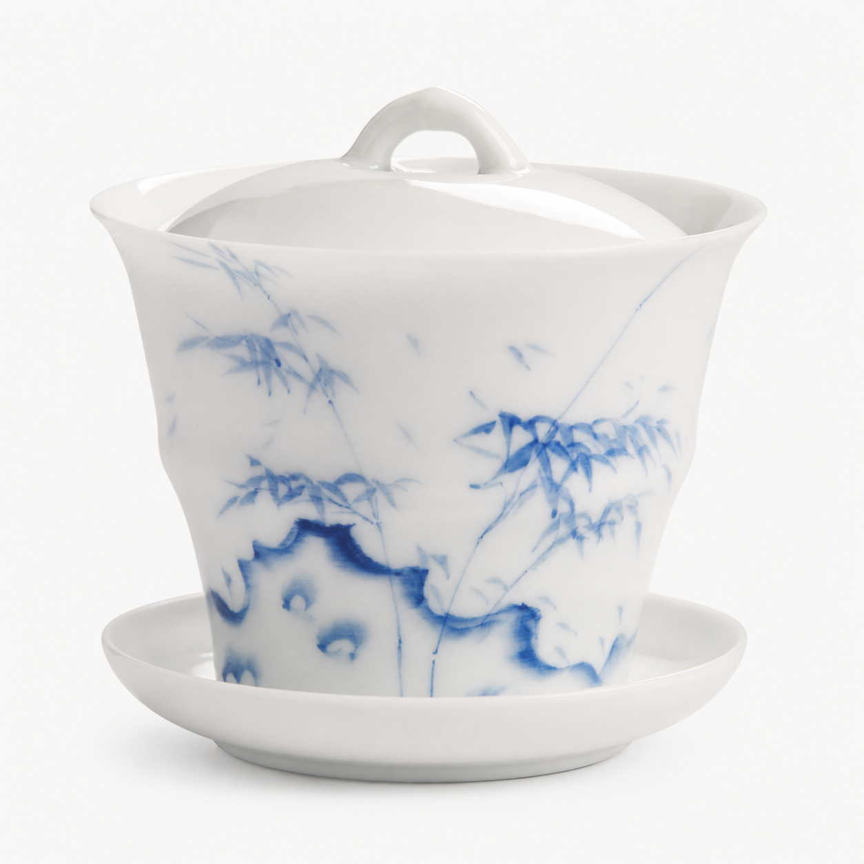 Ink Blue Bamboo Gaiwan - Summit Breeze Tea