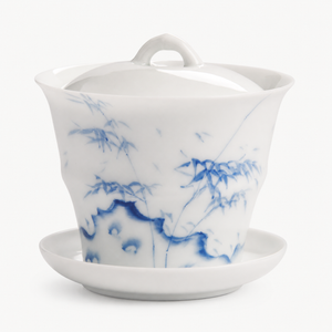Ink Blue Bamboo Gaiwan - Summit Breeze Tea