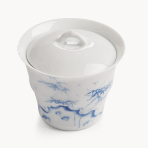 Ink Blue Bamboo Gaiwan - Summit Breeze Tea