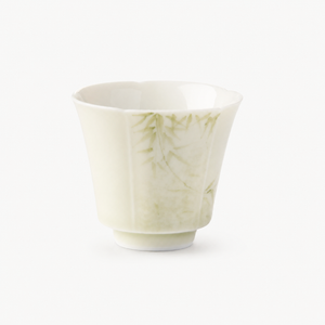Light Green Tasting Cup with Bamboo Detail - Summit Breeze Tea