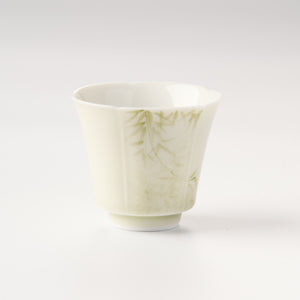 Light Green Tasting Cup with Bamboo Detail - Summit Breeze Tea