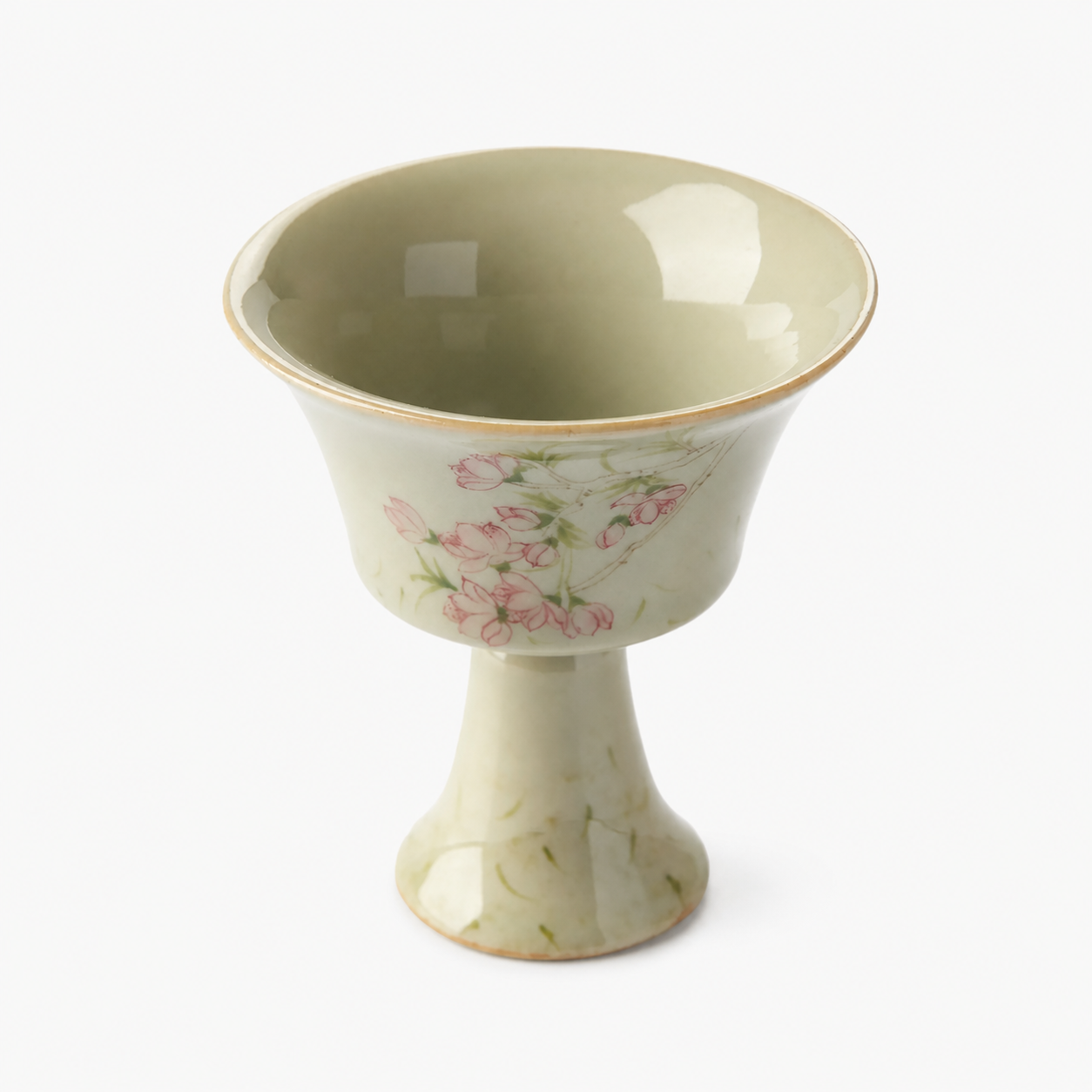 Peach Blossom High-Footed Gongfu Tea Cup - Summit Breeze Tea
